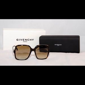 Givenchy Dark Havana Brown Gradient Square Sunglasses Case not included
